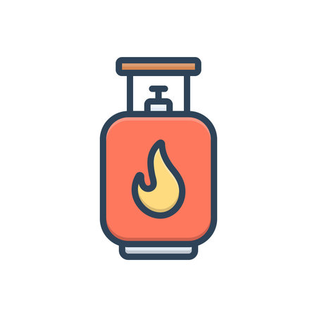Icon for gas, flammableのイラスト素材
