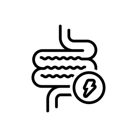 Icon for digestive discomfort, digestiveのイラスト素材