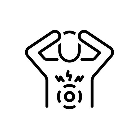 Icon for gastric unease, gastricのイラスト素材