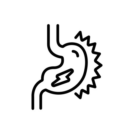 Icon for gastrointestinal ache, gastrointestinalのイラスト素材