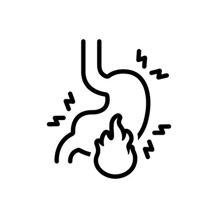 Icon for upset digestion, upsetのイラスト素材