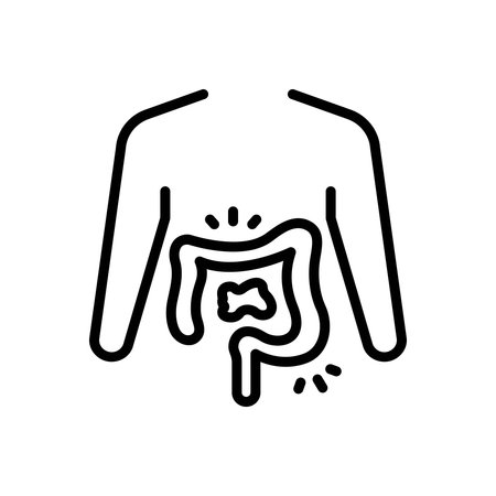 Icon for gastrointestinal discomfort, gastrointestinalのイラスト素材