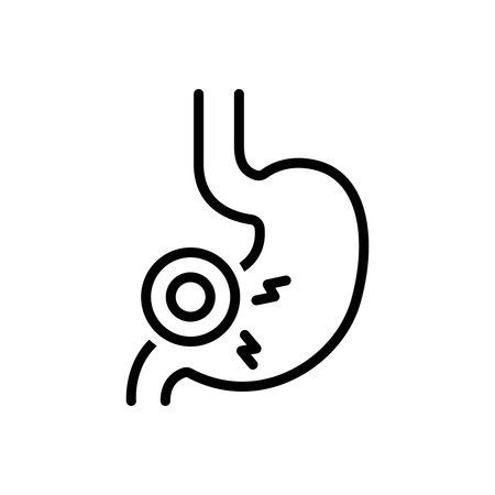 Icon for gastric agony, gastricのイラスト素材