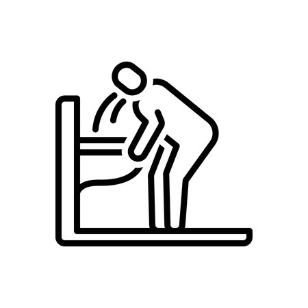 Icon for nausea and vomiting, nauseaのイラスト素材