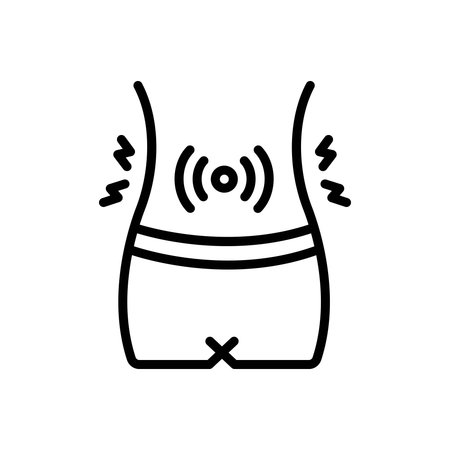 Icon for stomach spasm, stomachのイラスト素材