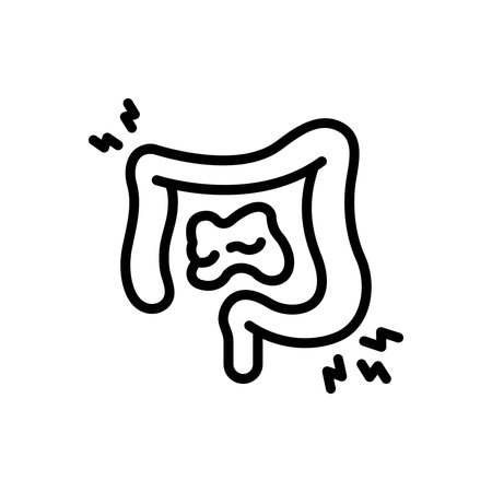 Icon for gastrointestinal pain, intestineのイラスト素材