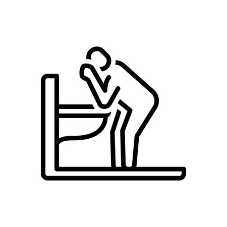 Icon for nausea, upset stomachのイラスト素材