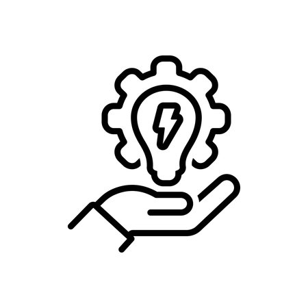 Icon for electrical efficiency, electricalのイラスト素材