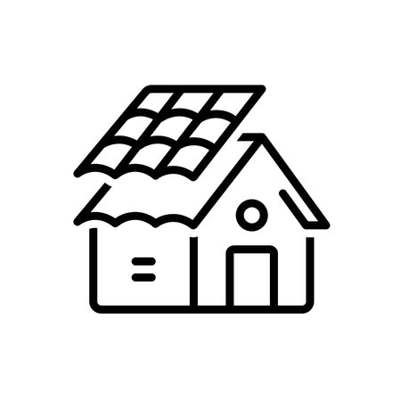 Icon for roofing installation, roofingのイラスト素材