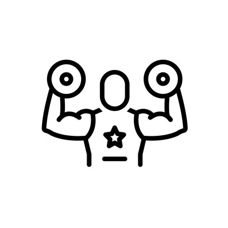 Icon for lifting power, liftingのイラスト素材