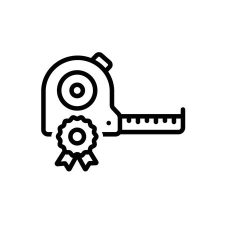 Icon for measuring master, measuring tapeのイラスト素材