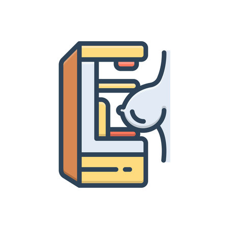 Icon for mammography, mammogramのイラスト素材