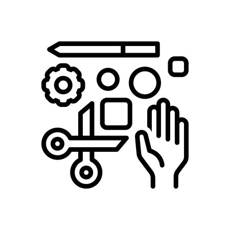 Icon for hands on activities, activitiesのイラスト素材
