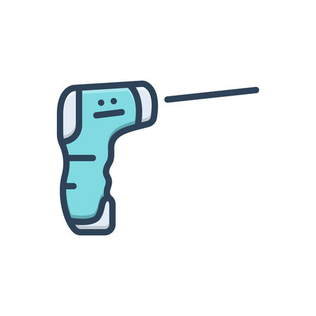 Icon for laser thermometer, laserのイラスト素材
