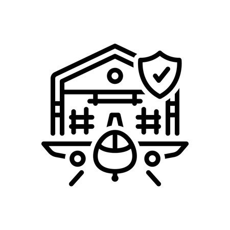 Icon for aviation safety, aviationのイラスト素材