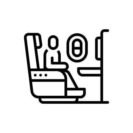 Icon for business class, airlineのイラスト素材