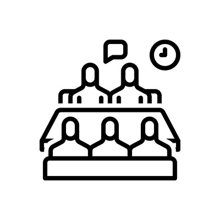 Icon for meeting agenda, meetingのイラスト素材