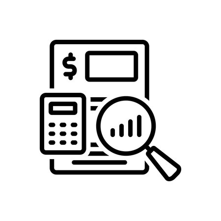 Icon for account monitoring, accountのイラスト素材