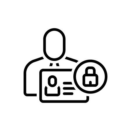 Icon for identity management, identityのイラスト素材