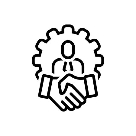 Icon for client relations, clientのイラスト素材