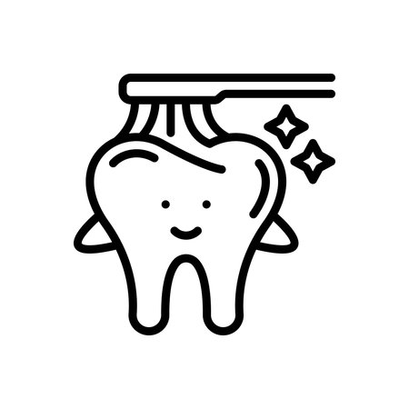 Icon for kids dental care, kids dentalのイラスト素材