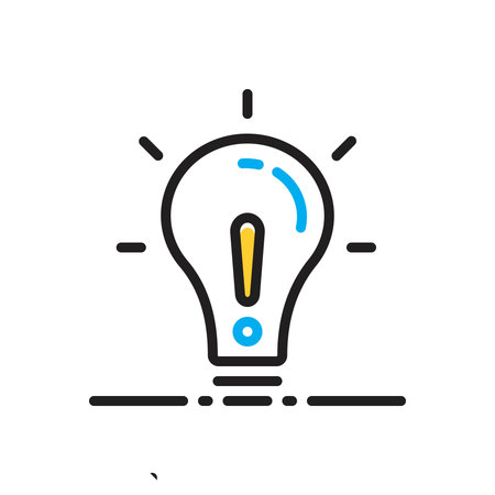 Icon for except,lightbulbのイラスト素材