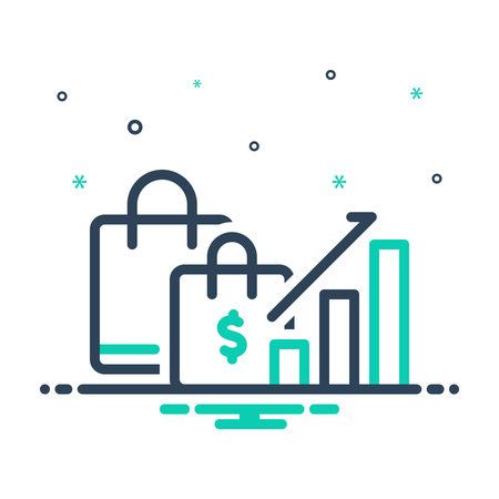 Icon for price index, priceのイラスト素材