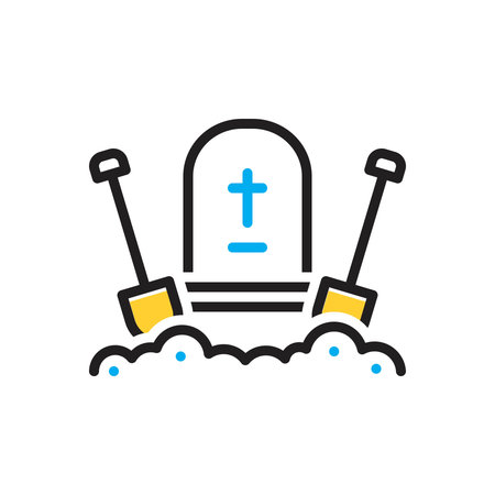 Icon for bury,entombのイラスト素材