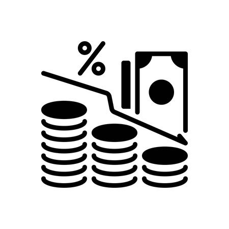 Icon for market inflation, marketのイラスト素材