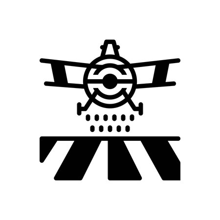 Icon for crop dusting, cropのイラスト素材