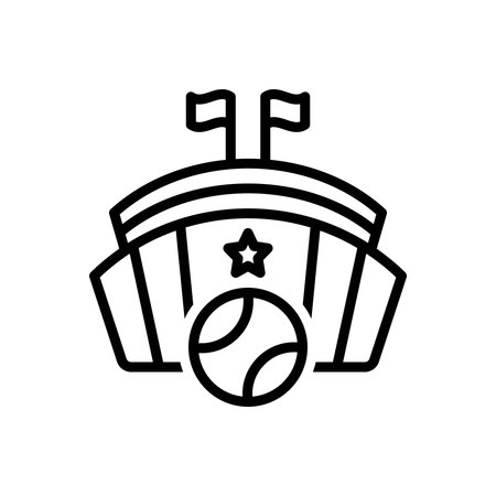 Icon for sports facilities, sportsのイラスト素材