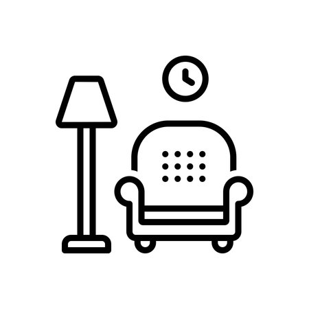 Icon for lounge area, loungeのイラスト素材