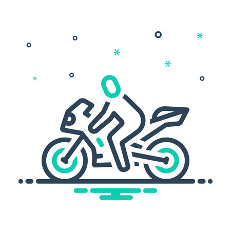 Icon for bike riding, bikeのイラスト素材