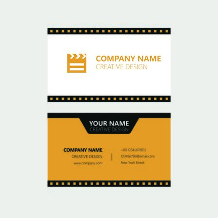 Movie Business Cardのイラスト素材