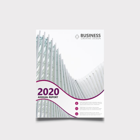 Elegant report brochure coverのイラスト素材