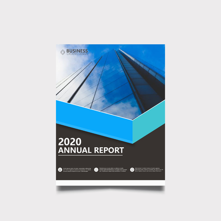 Annual report brochure coverのイラスト素材