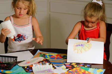 arts & crafts childrenの写真素材