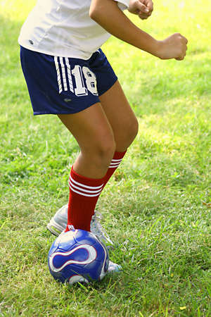 soccer ball stanceの写真素材