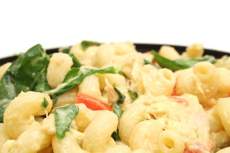 pasta salad with copyspaceの写真素材