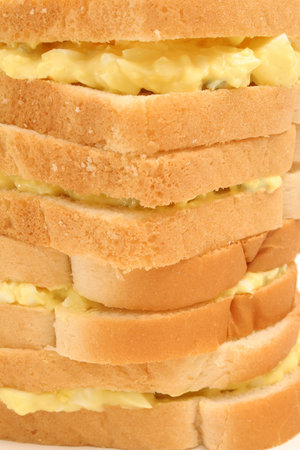 egg salad stack backgroundの写真素材