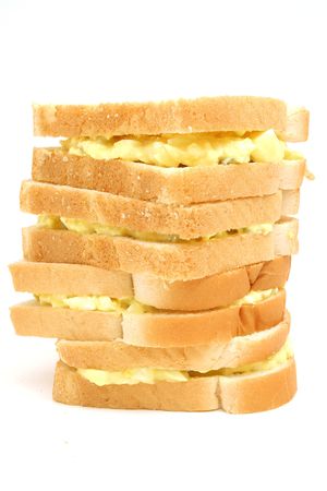 egg salad stack centerの写真素材