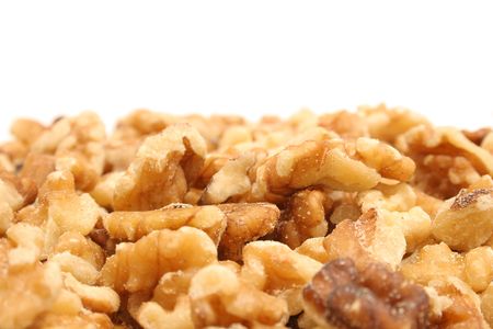 walnuts with copyspace on topの写真素材