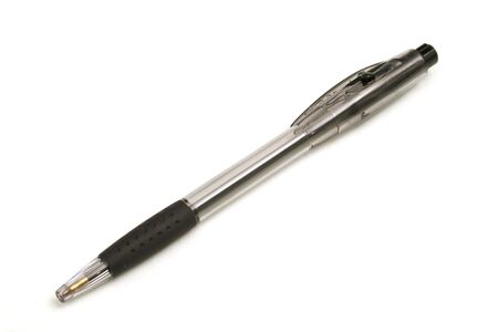 black pen on whiteの写真素材