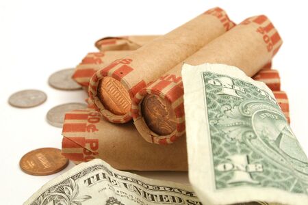 spare change on topの写真素材