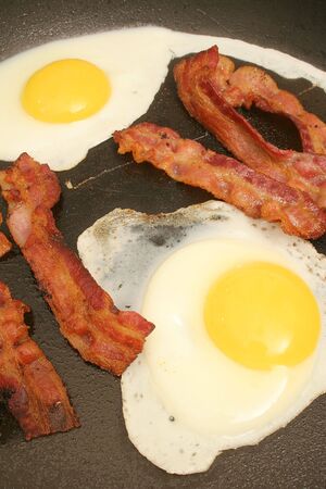 bacon & eggs verticalの写真素材