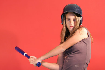 baseball girl   の写真素材