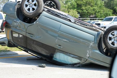 automobile wreckの写真素材