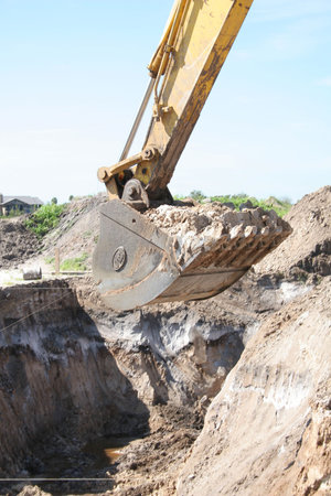 heavy equipment in use
