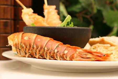Lobster skewers の写真素材