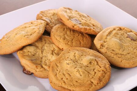 chocolate chip cookiesの写真素材